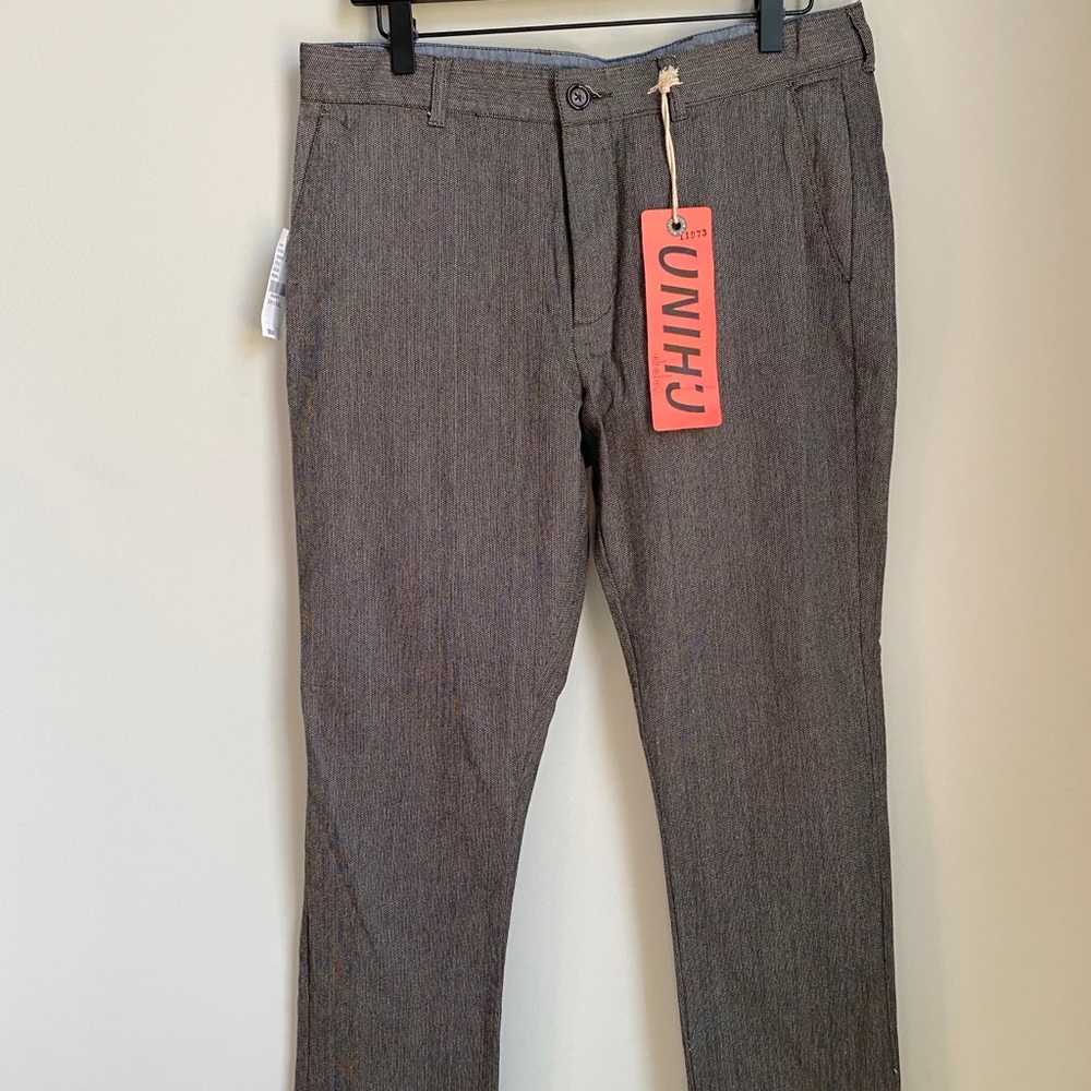 🆕 PacSun Bullhead Dillon Skinny Chino Pants Size 32x30 Gray NWT
